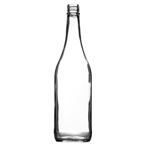 750ml Sloping Neck Mineral Glass Bottle